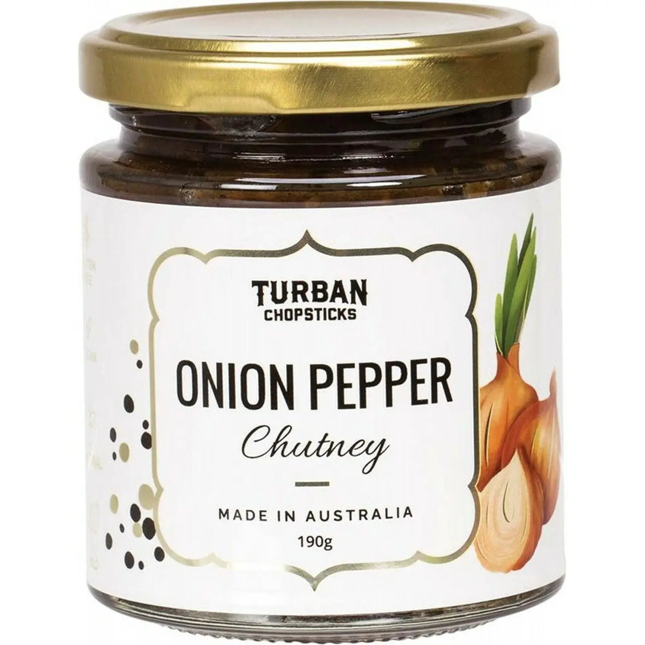 TURBAN CHOPSTICKS Chutney Onion Pepper 190g TURBAN CHOPSTICKS