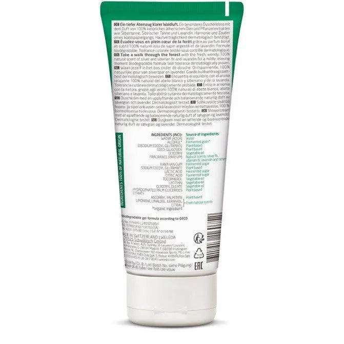 WELEDA Aroma Shower - Gel - Harmony Silver Fir, Siberian Fir & Lavandin 200ml WELEDA