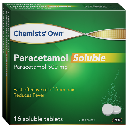 Chemists' Own Paracetamol Soluble 500mg Tab 16 Pack
