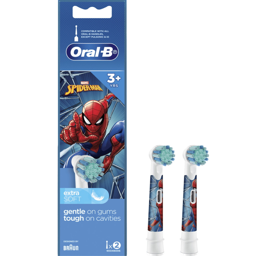 Oral B Power Vitality Kids Stages Refill Spiderman 2 Pack - Cutprice Online