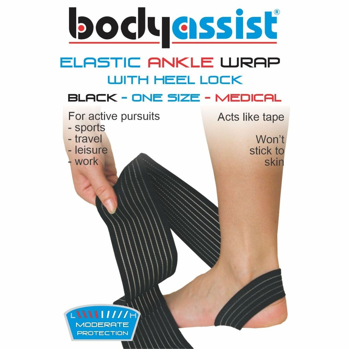 Body Assist Elastic Ankle Wrap With Loop Anchor - Cutprice Online