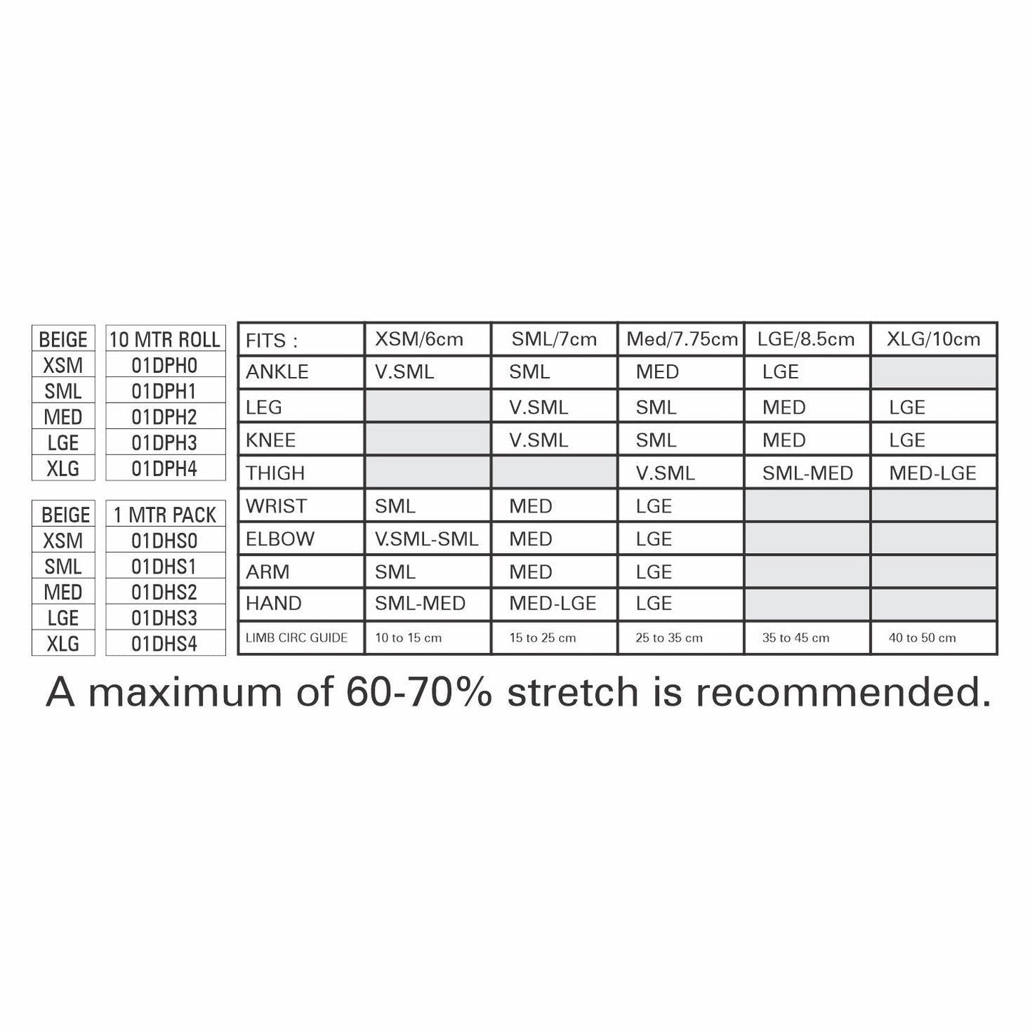 Body Assist Derma-Hose Elastic Support Bandage 1 Mtr - Cutprice Online