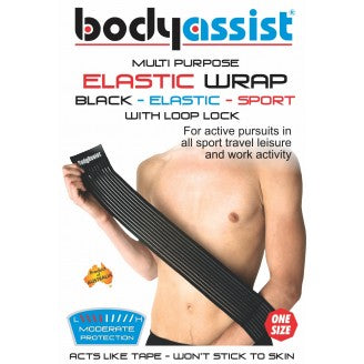 Bodyassist Elastic Strap W/loop 70cm One Size - Black, Beige or White - Cutprice Online