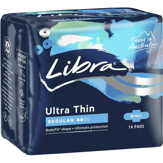 Libra Ultra Thins Pads Wings Regular 14 Pack - Cutprice Online