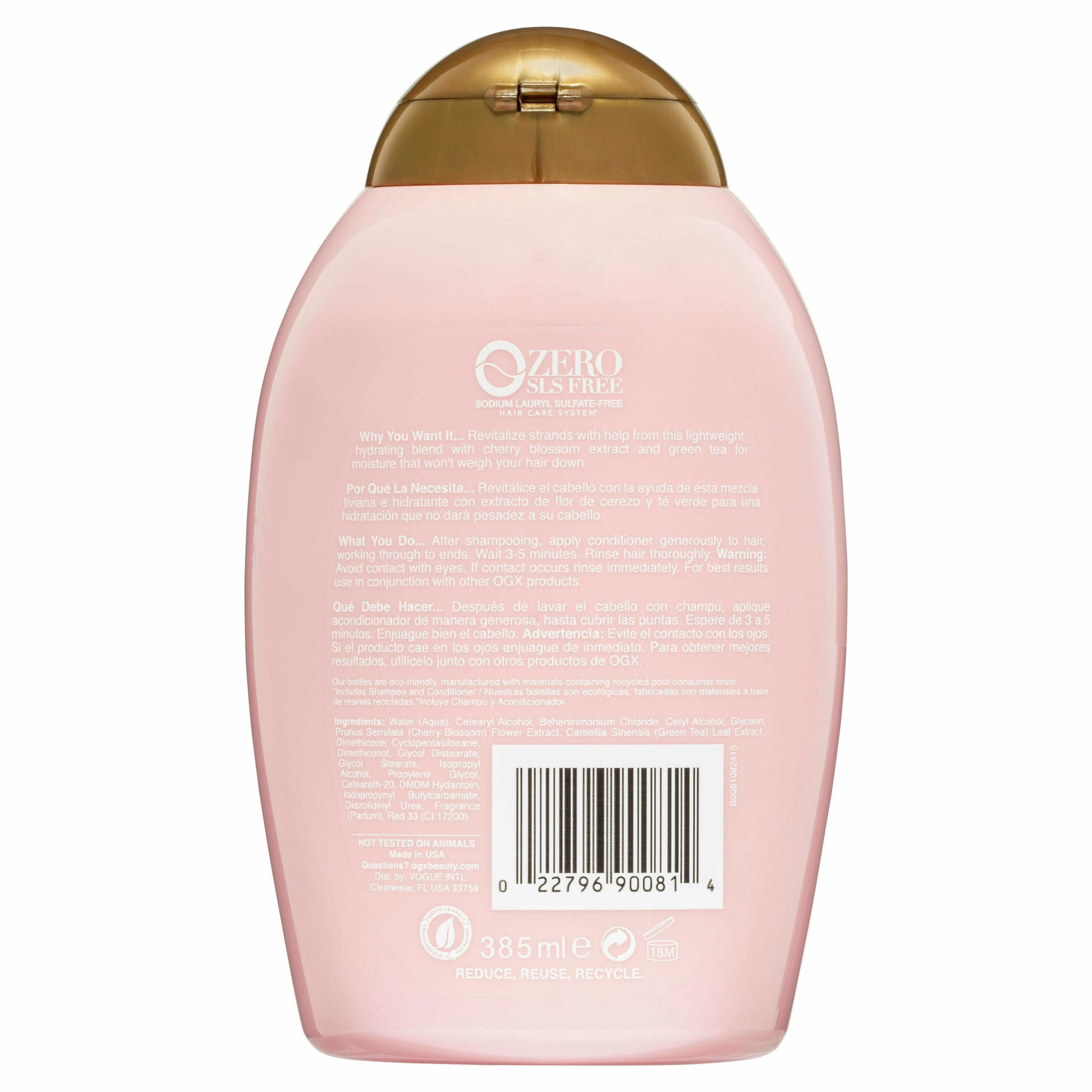 OGX Heavenly Hydration Cherry Blossom Conditioner 385ml - Cutprice Online