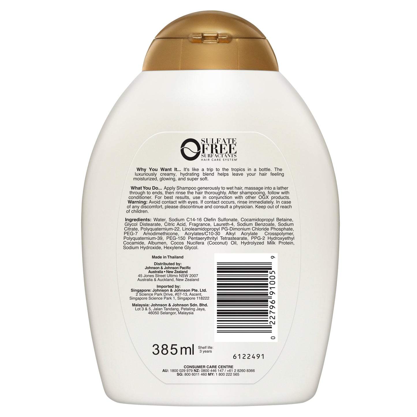 OGX Coconut Milk Shampoo 385ml - Cutprice Online