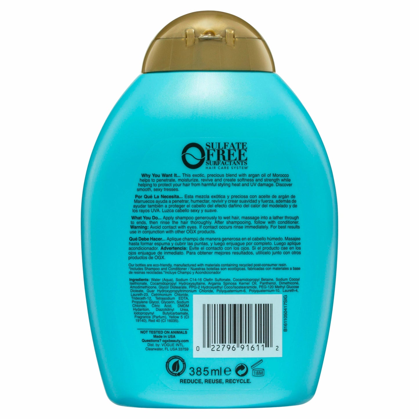 OGX Renewing Moroccan Argan Oil Shampoo 385mL - Cutprice Online