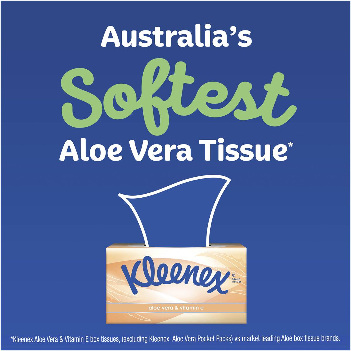 Kleenex Aloe Vera & Vitamin E 3 Ply Facial Tissues 140 Pack - Cutprice Online