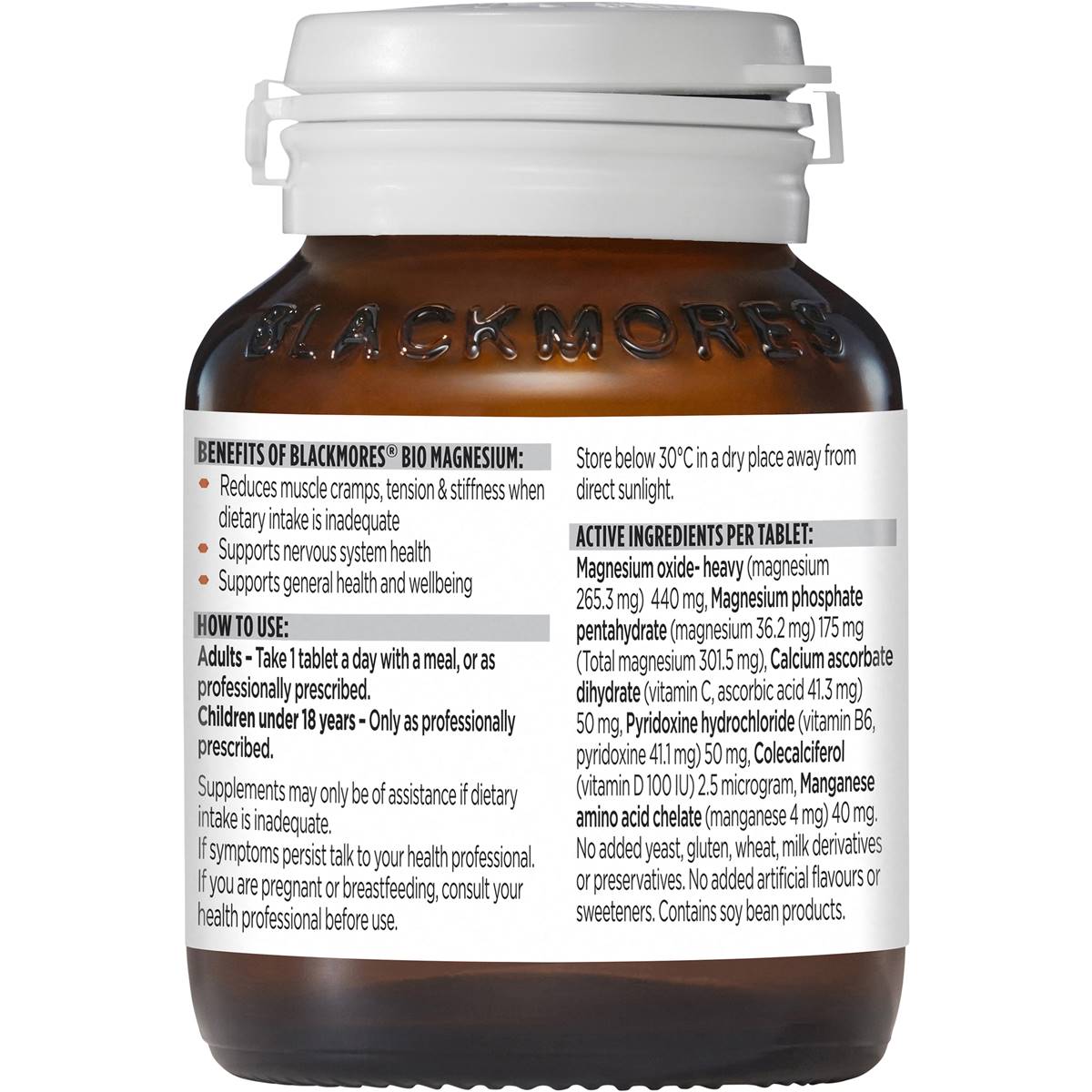 Blackmores Bio Magnesium 50 Tablets - Cutprice Online