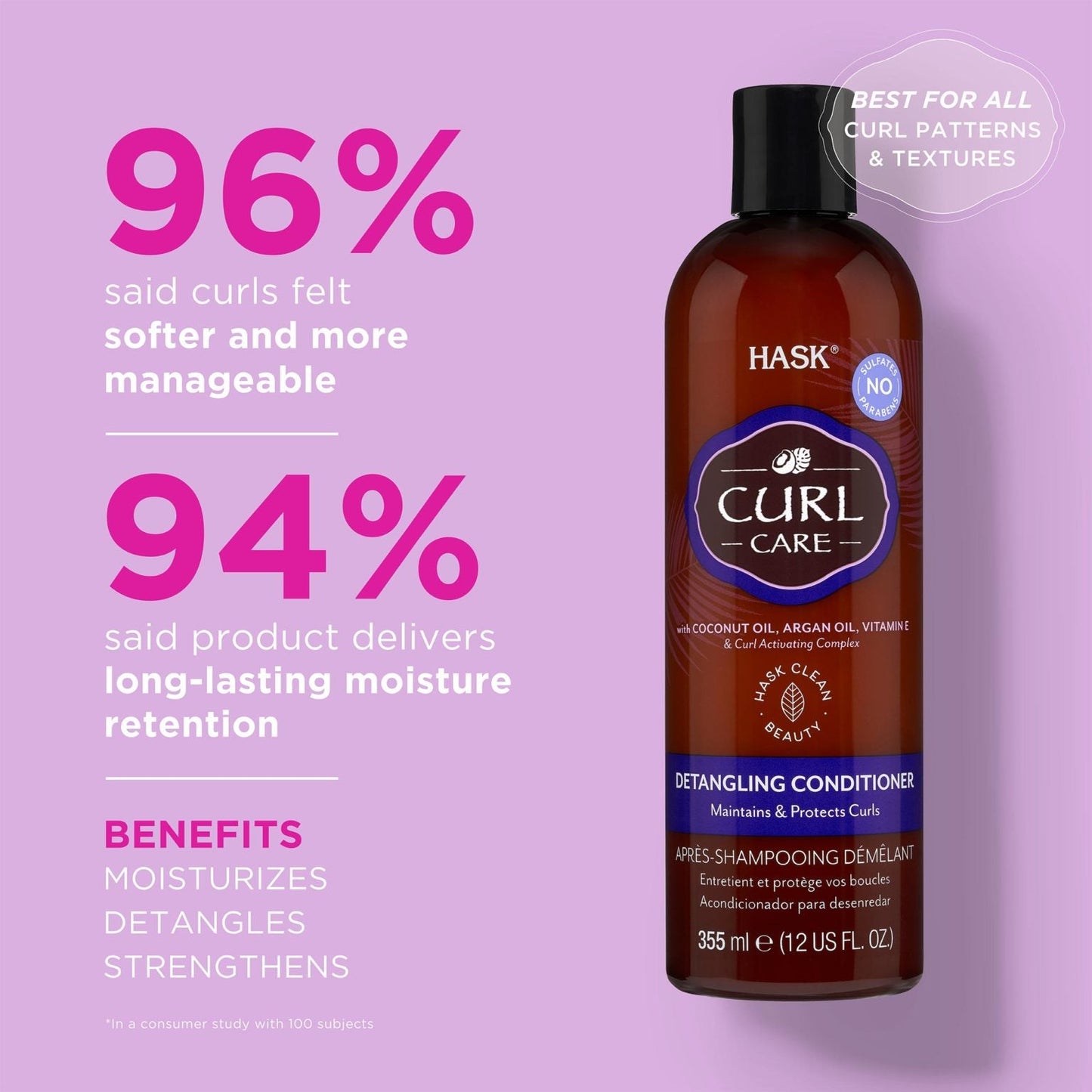 Hask Curl Care Detangling Conditioner 355ml - Cutprice Online