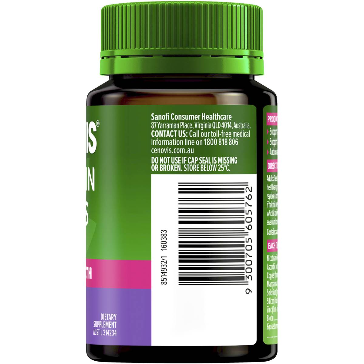 Cenovis Hair Skin and Nails 60 Tablets - Cutprice Online