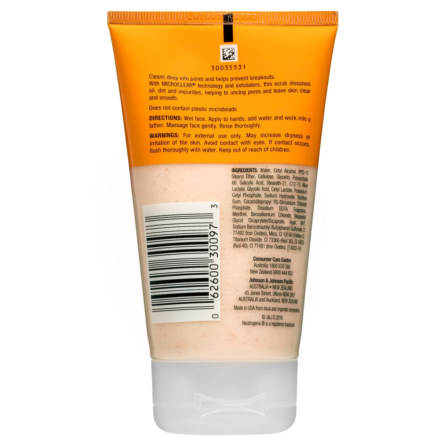 Neutrogena Oil-Free Daily Scrub Acne-Prone Skin 125mL - Cutprice Online