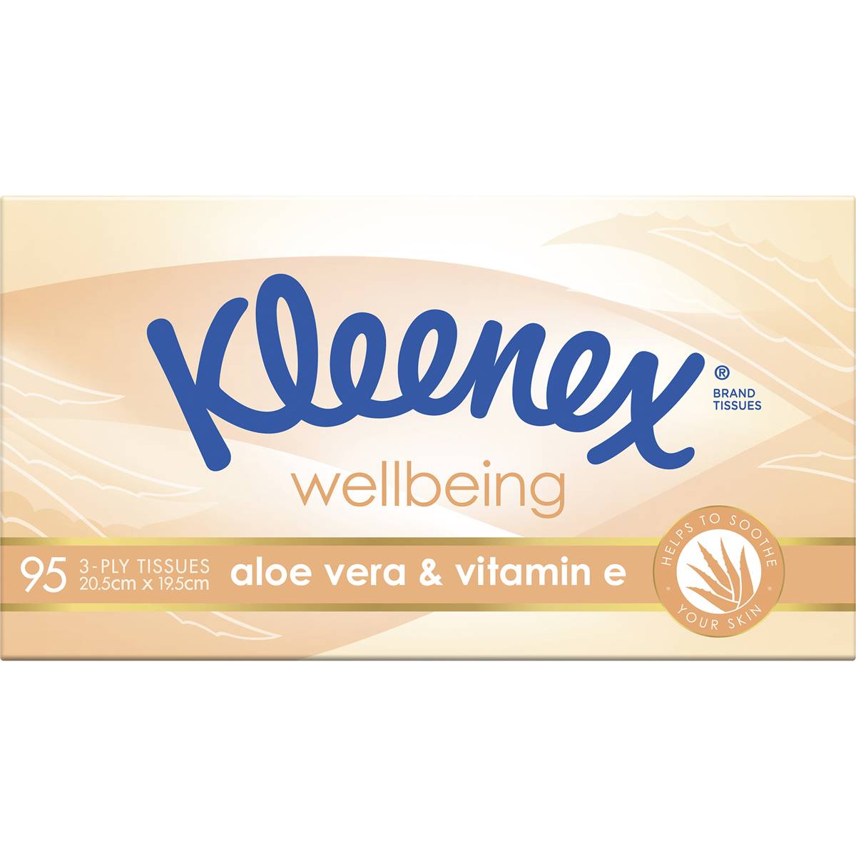 Kleenex Aloe Vera & Vitamin E 3 Ply Facial Tissues 95 - Cutprice Online