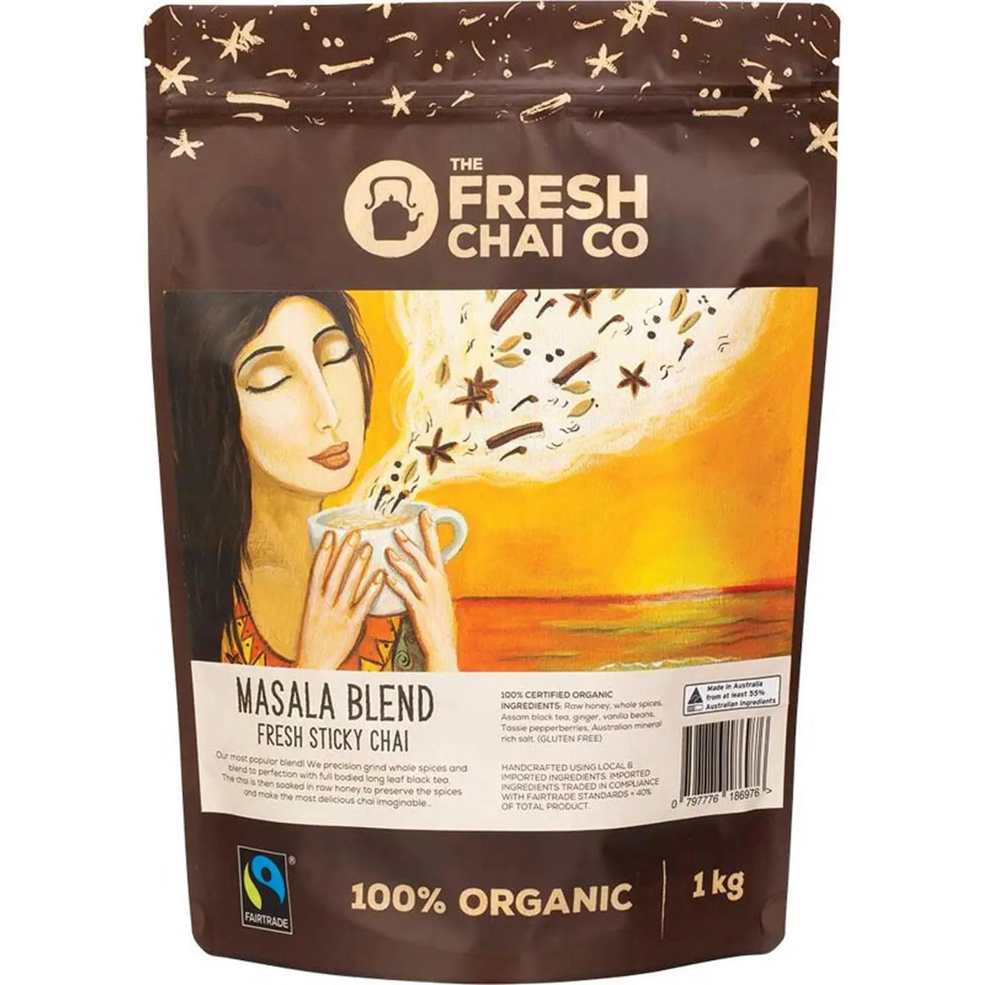 THE FRESH CHAI CO Masala Blend Fresh Sticky Chai 1KG THE FRESH CHAI CO