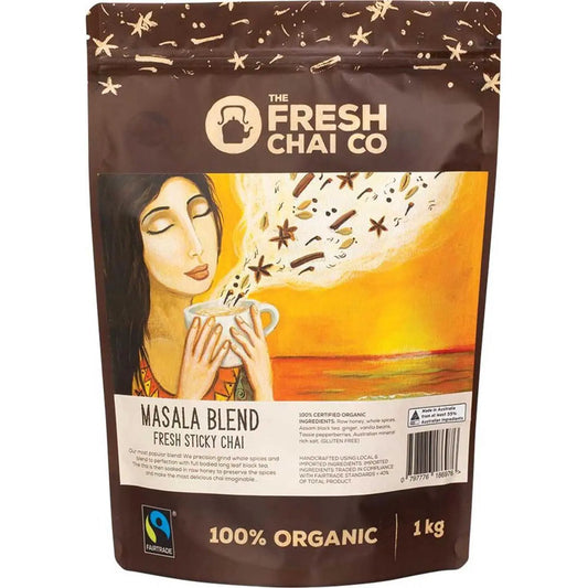 THE FRESH CHAI CO Masala Blend Fresh Sticky Chai 1KG THE FRESH CHAI CO