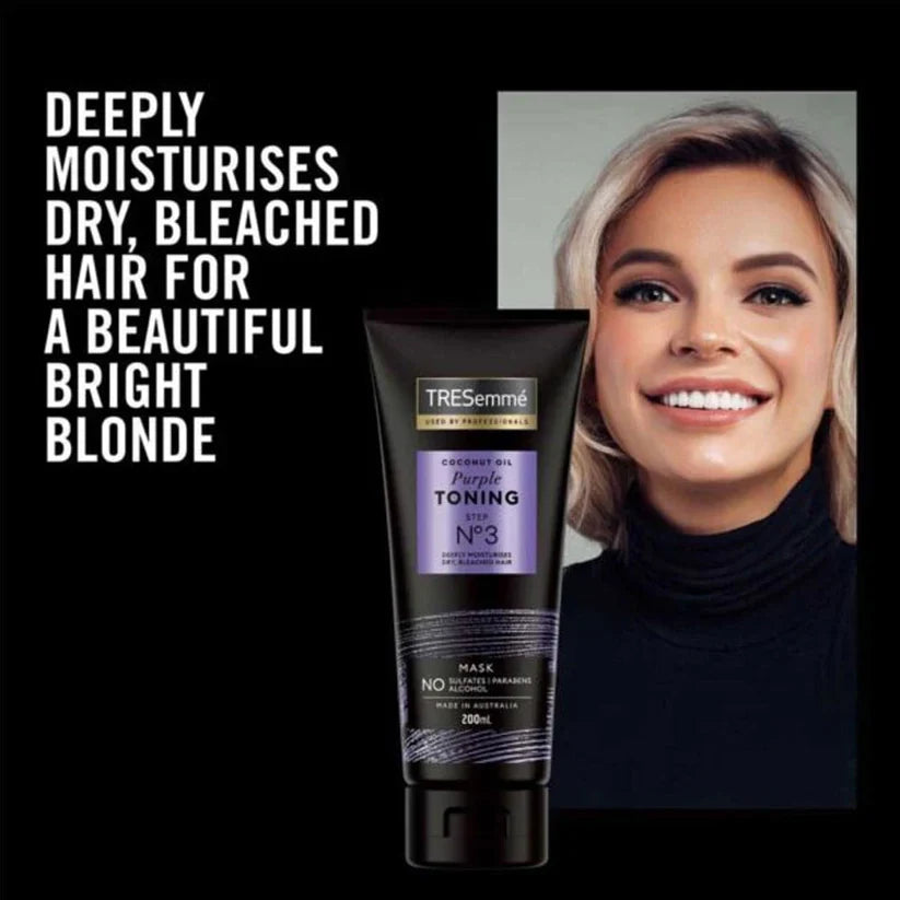 Tresemme Mask Coconut Oil Purple Toning Step No 3 200ml