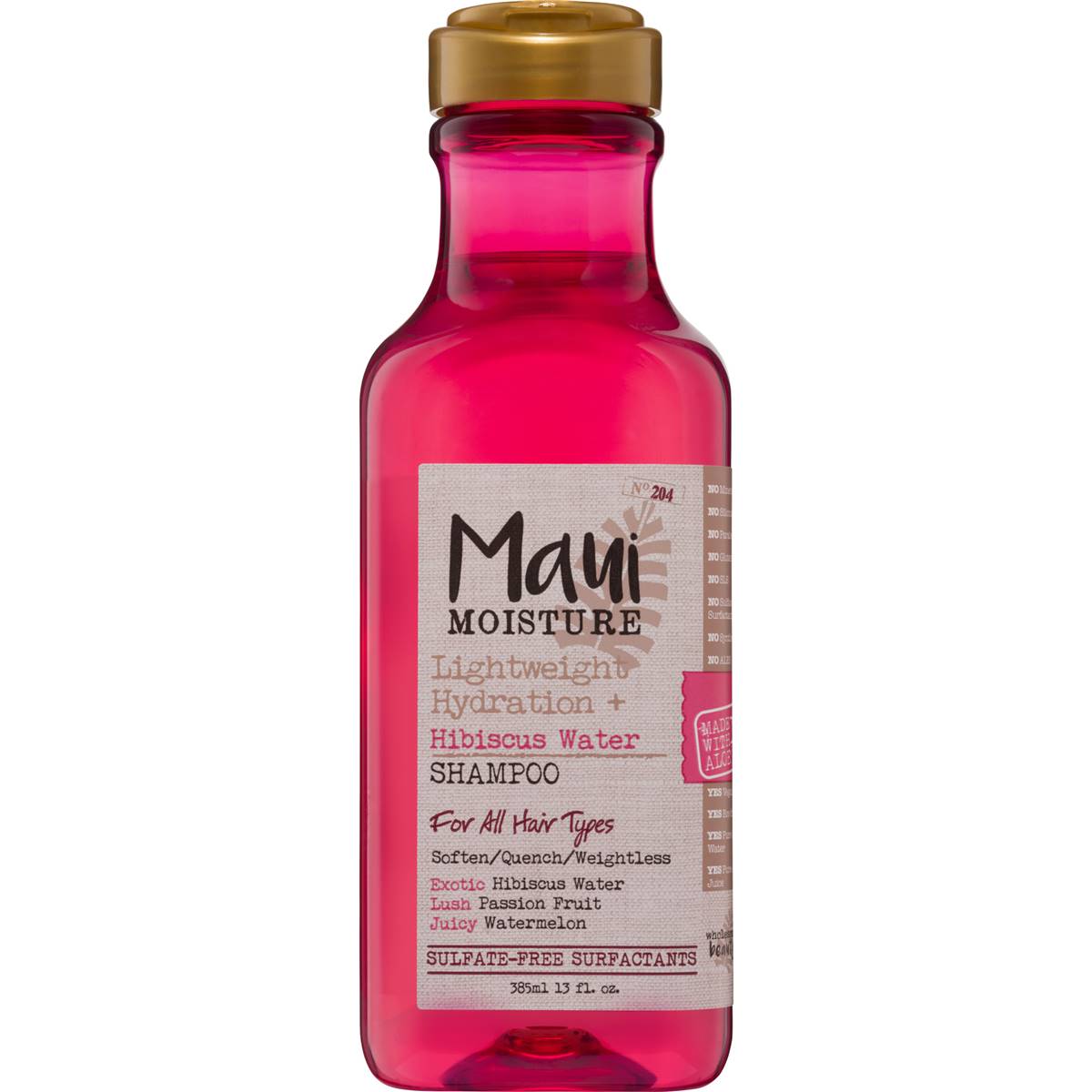 Maui Moisture Lightweight Hydration + Shine Hibiscus Water Shampoo For Thin & Fine Hair 385mL - Cutprice Online