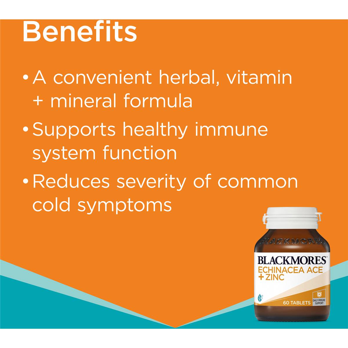 Blackmores Echinacea Ace + Zinc 60 Tablets - Cutprice Online