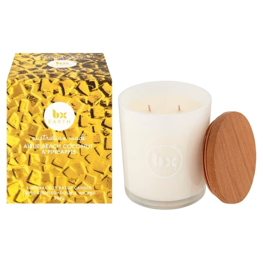 BX Earth Airlie Beach Coconut & Pineapple Soy Candle 300g