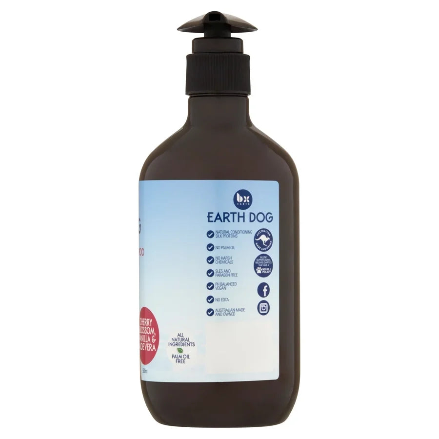 BX Earth Dog 2 In 1 Cherry Blossom Vanilla & Aloe Vera All Natural Conditioning Shampoo 500ml