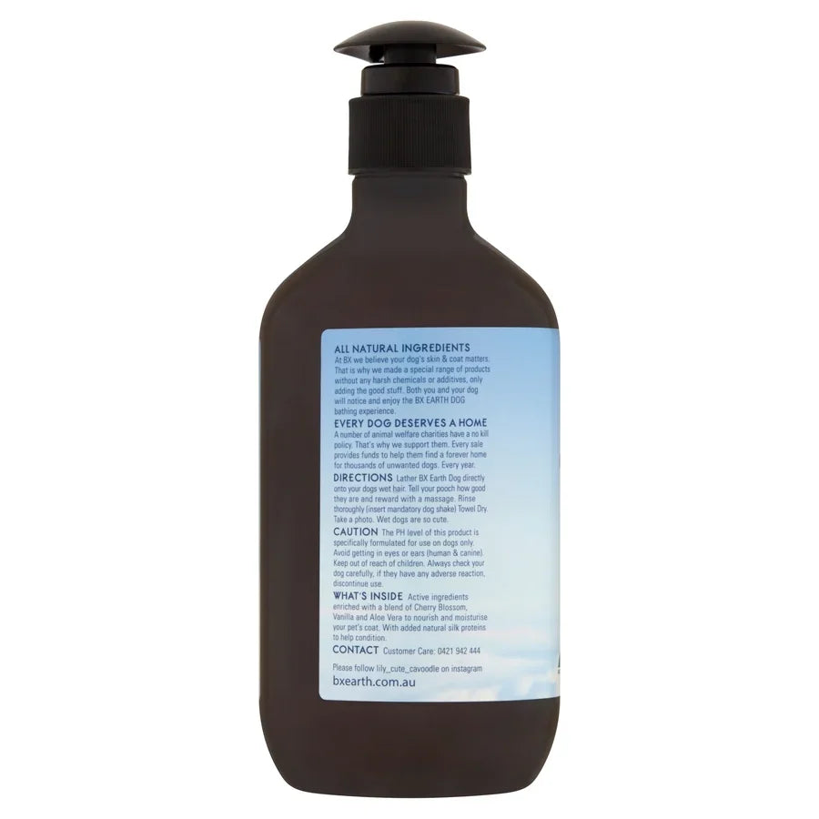 BX Earth Dog 2 In 1 Cherry Blossom Vanilla & Aloe Vera All Natural Conditioning Shampoo 500ml
