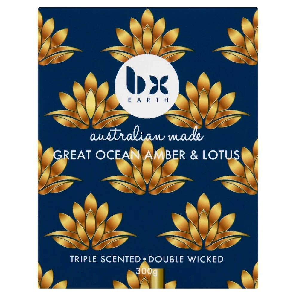 BX Earth Ocean Amber & Lotus Soy Candle 300g