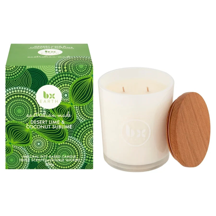 BX Earth Desert Lime & Coconut Soy Candle 300g