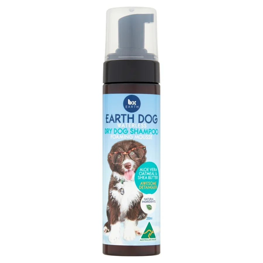 BX Earth Dog Natural Waterless Dry Dog Shampoo Foaming Mousse 200ml