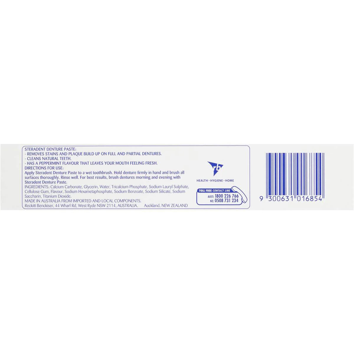 Steradent Denture Cleaning Paste Fresh Mint 115g - Cutprice Online
