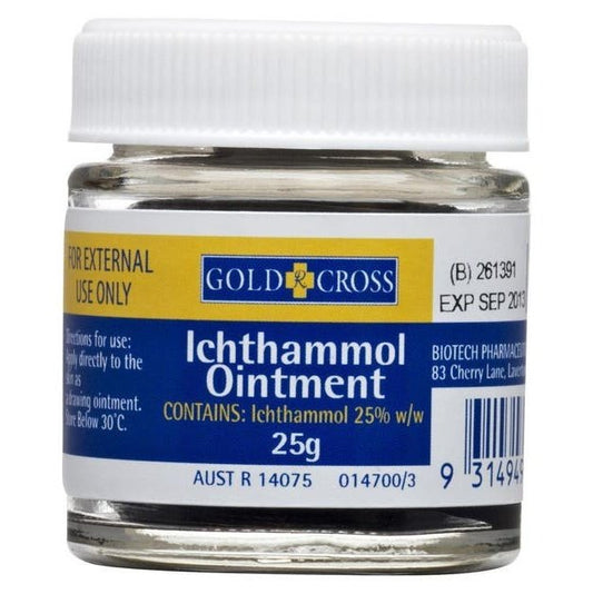 Gold Cross Ichthammol Ointment 25g - Cutprice Online