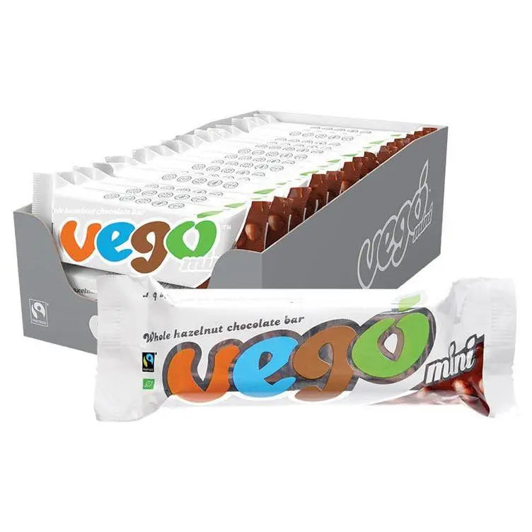VEGO Whole Hazelnut Chocolate Bar Mini 20x65g VEGO