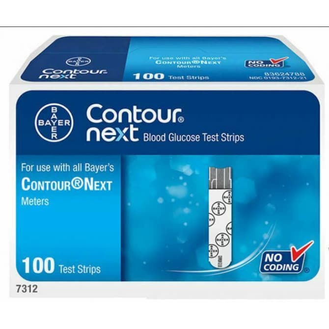 Contour Next Blood Glucose Test Strips 100PK - Cutprice Online