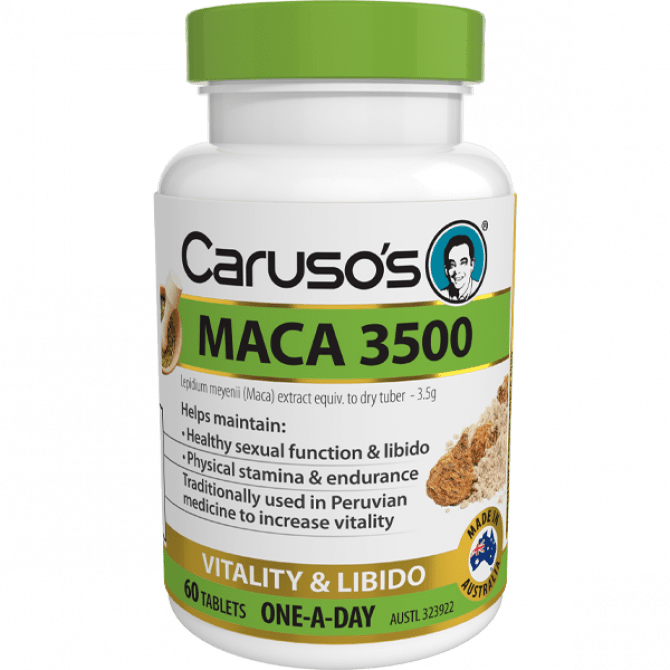 Caruso's Natural Health Maca 3500 60 Tablets - Cutprice Online