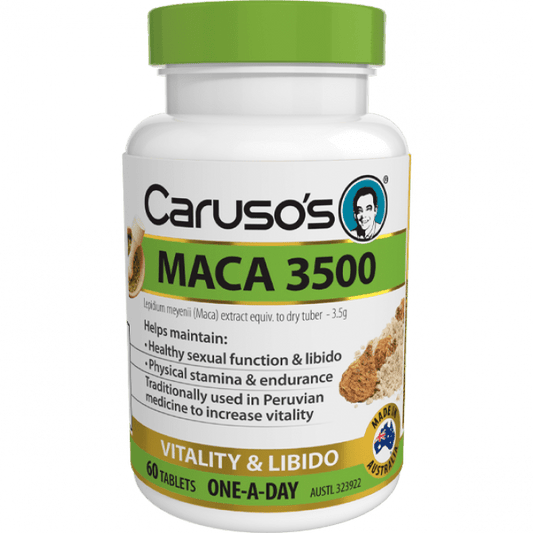 Caruso's Natural Health Maca 3500 60 Tablets - Cutprice Online