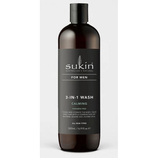 Sukin For Men 3in1 Wash Calming 500ml - Cutprice Online