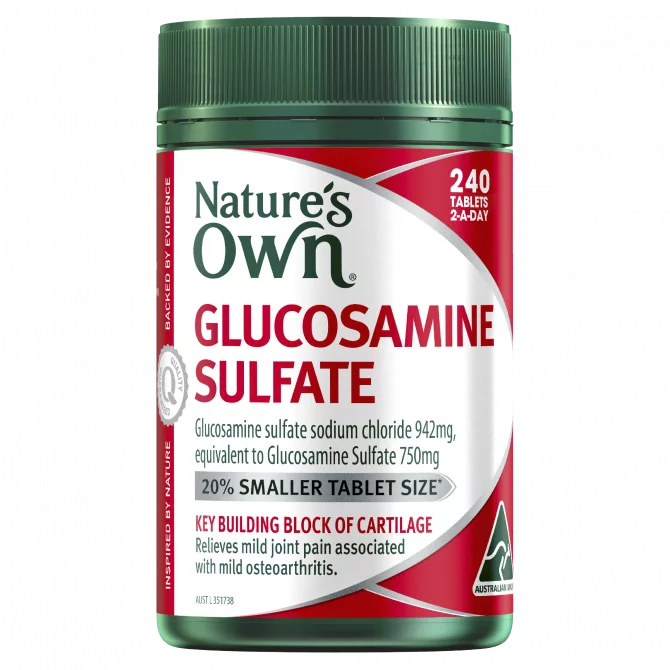 Nature's Own Glucosamine Sulfate 240 Tablets - Cutprice Online