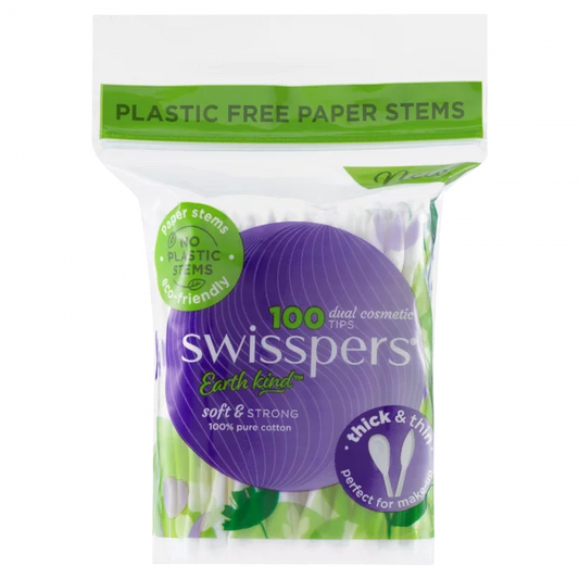 Swisspers Dual Cosmetic Tips Paper Stems 100 Pack - Cutprice Online