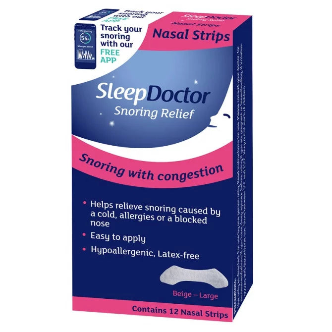 SleepDoctor Nasal Strips Large 12 Pack - Cutprice Online