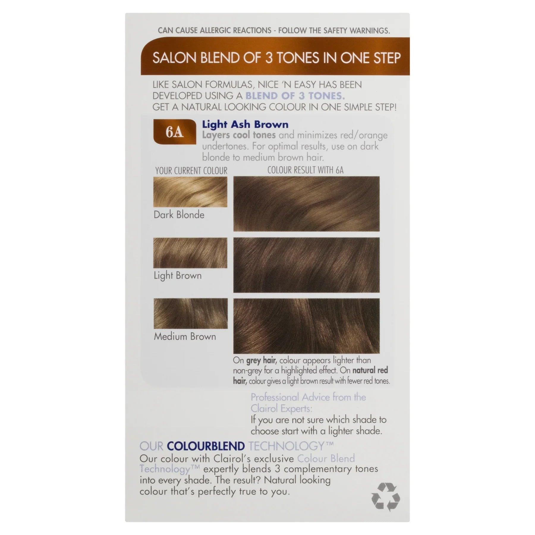 CLAIROL Nice 'N Easy 8CB Natural Medium Champagne - Cutprice Online