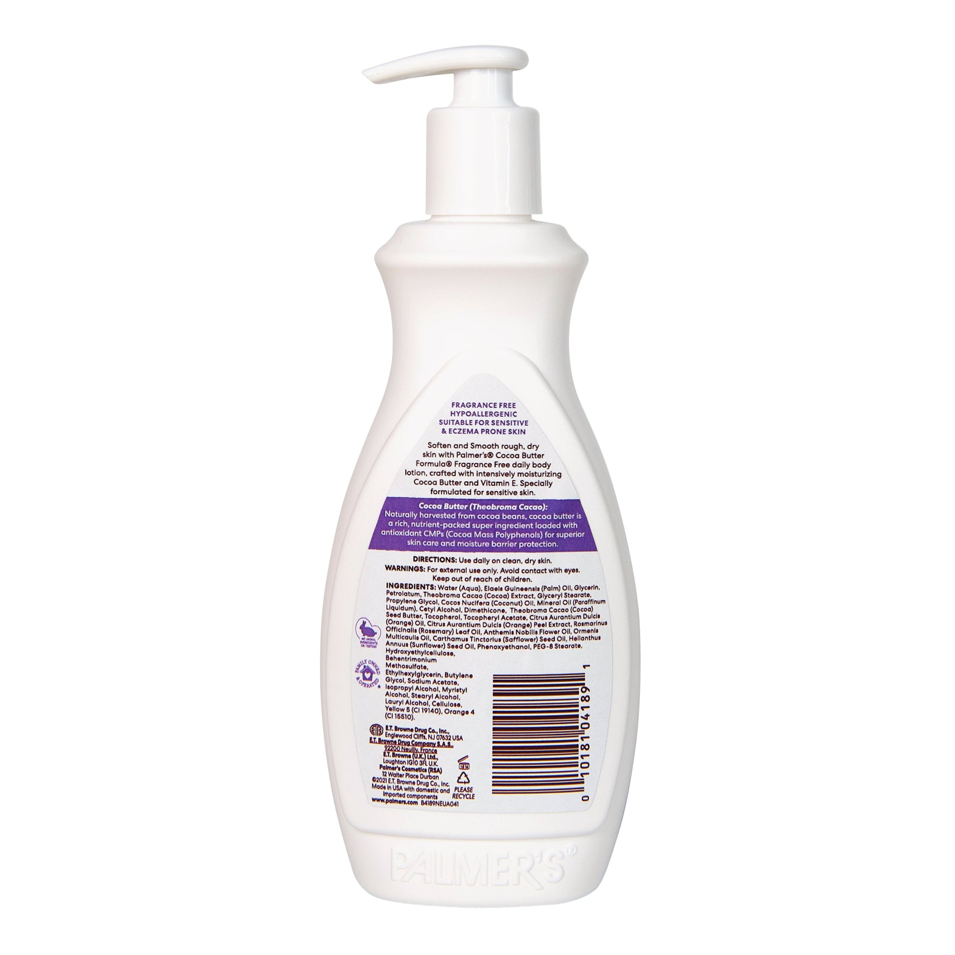 Palmers Cocoa Butter Fragrance Free Lotion 400ml - Cutprice Online