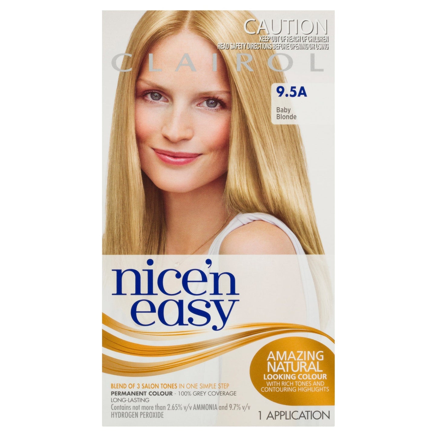 Clairol Nice & Easy 9.5A Natural Baby Blonde Hair Colour - Cutprice Online