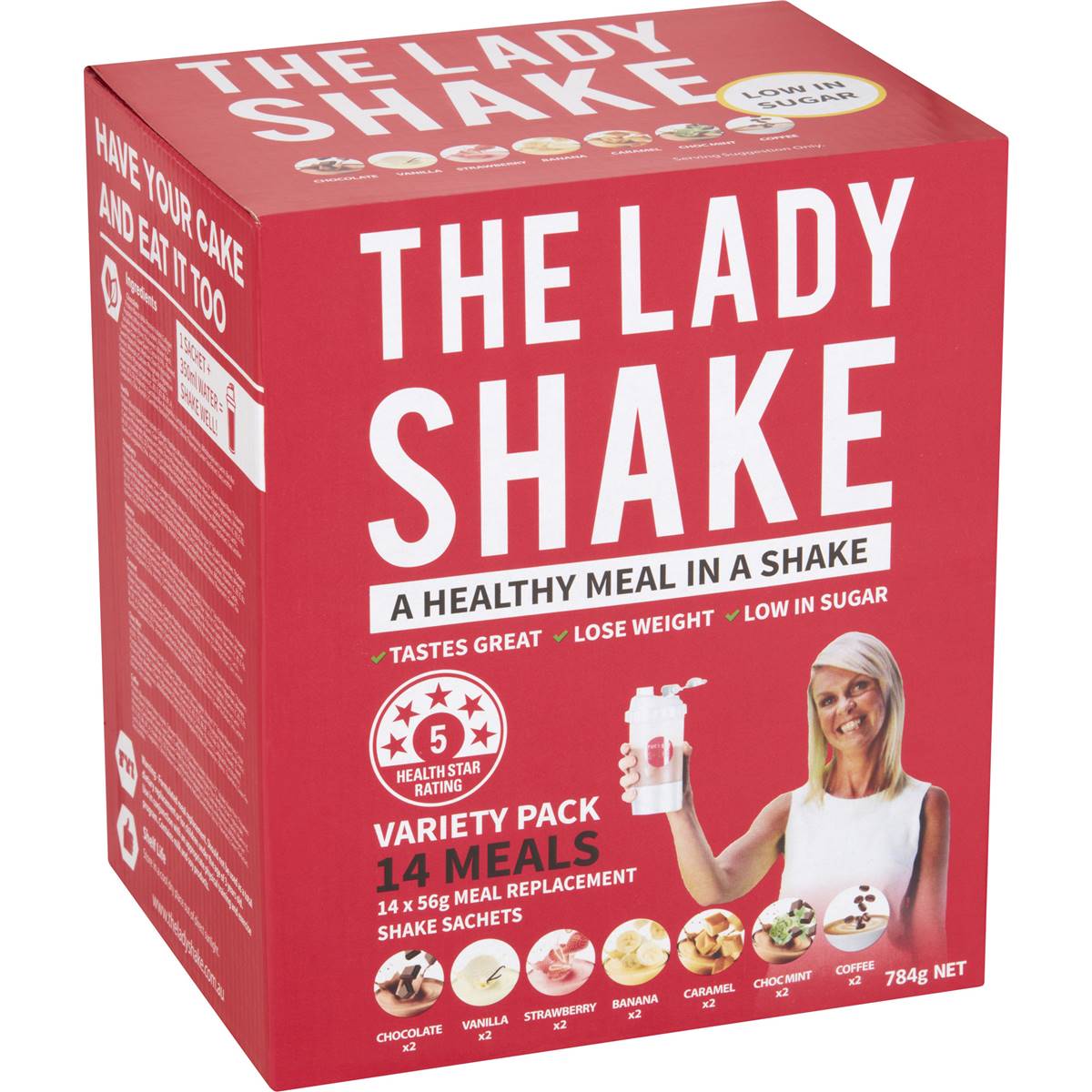 THE LADY SHAKE VARIETY PACK 14 SACHETS - Cutprice Online
