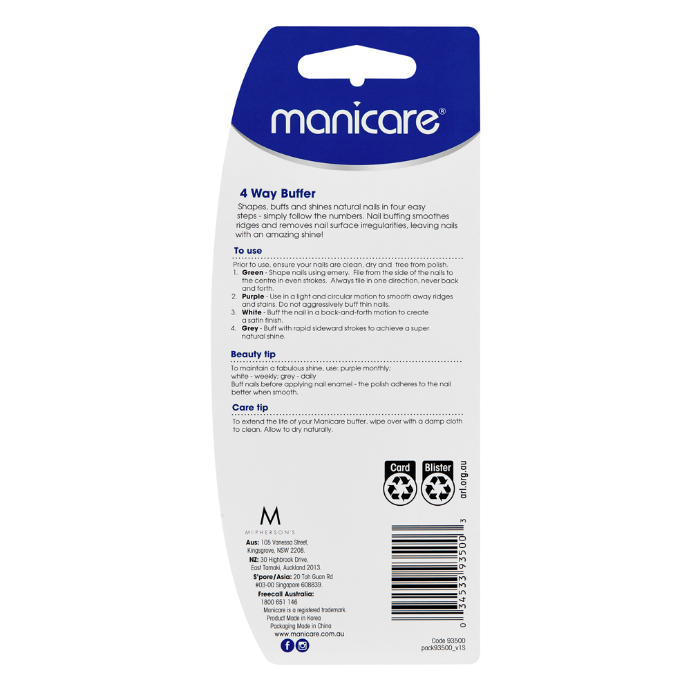 Manicare Buffer Nail Block 4 Way