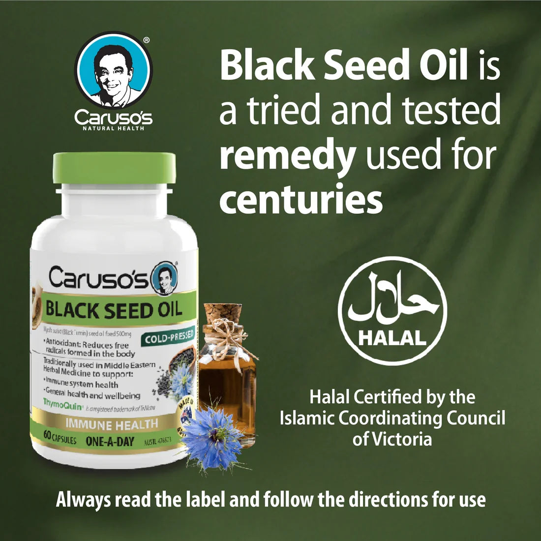 Caruso's Black Seed Oil 60 Caps