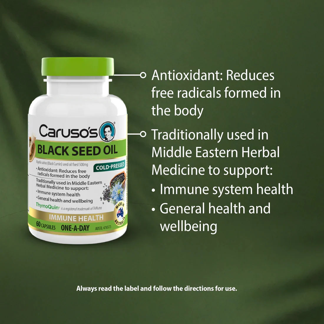 Caruso's Black Seed Oil 60 Caps