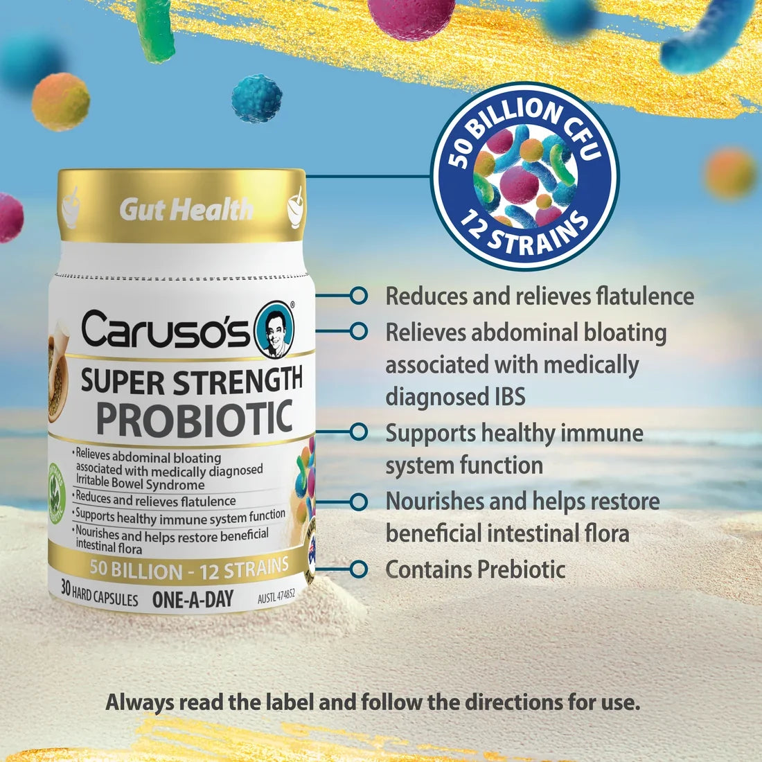 Caruso's Super Strength Probiotic 30 Caps