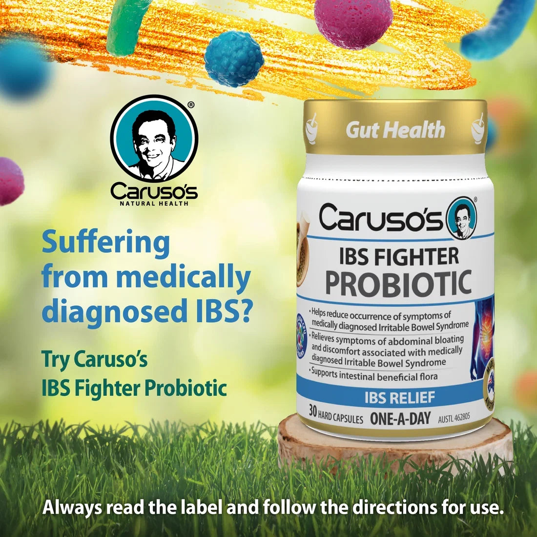 Caruso's IBS Fighter Probiotic 30 Caps