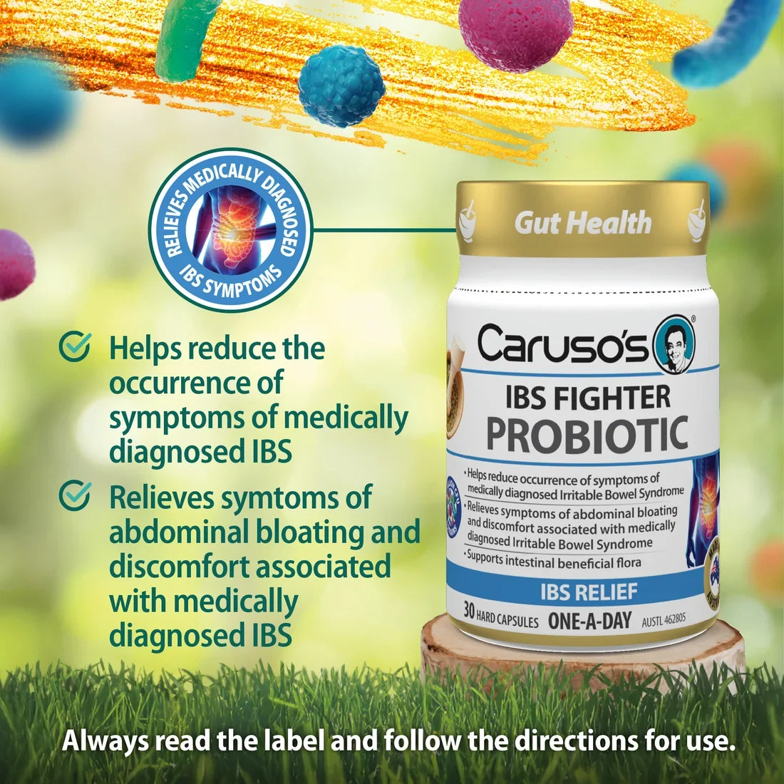 Caruso's IBS Fighter Probiotic 30 Caps
