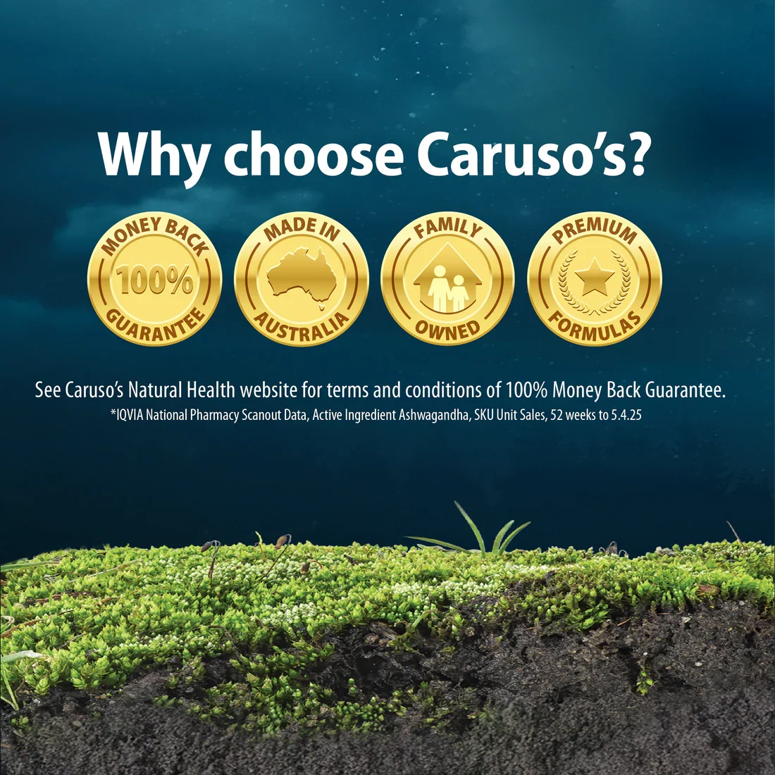 Caruso's Ashwagandha + Sleep™ 30 Tablets