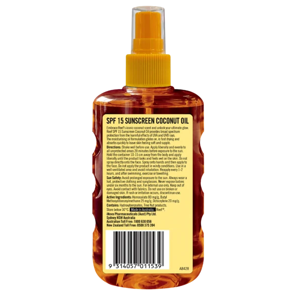 Reef Coconut Oil SPF15 Moisturising Oil Spray 220ml